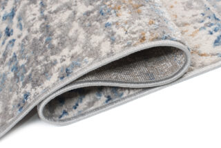 Vloerkleed Valley Grijs Blauw Gebloemd Vintage