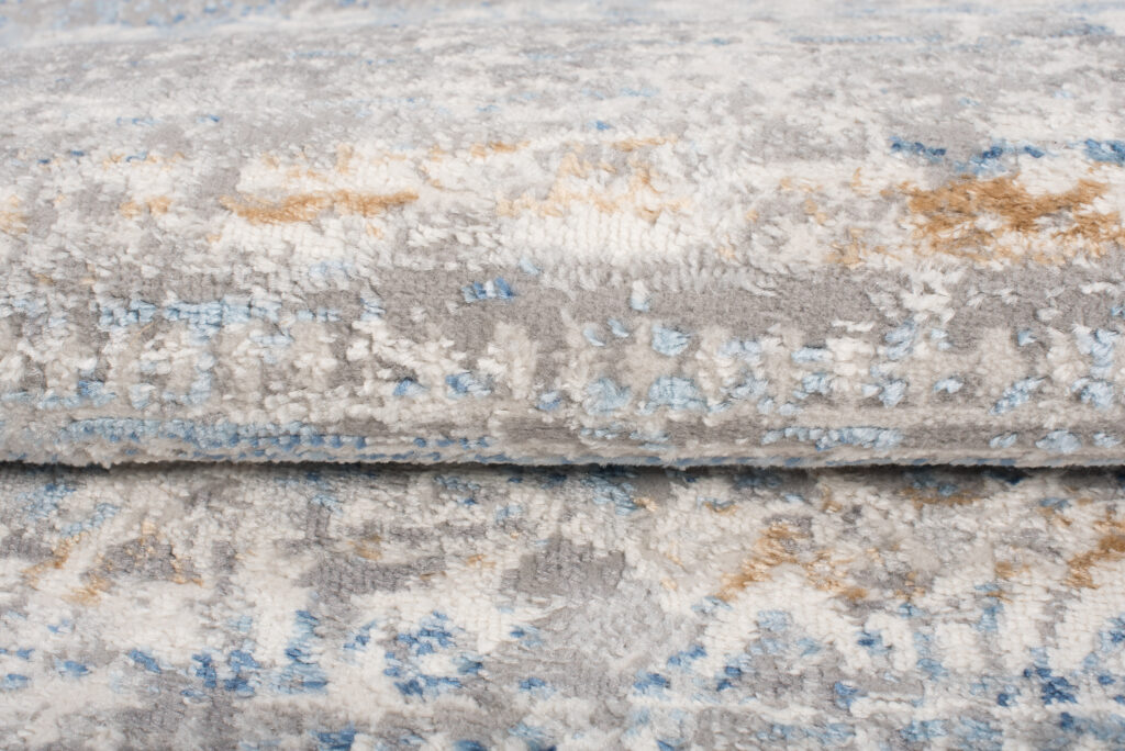 Vloerkleed Valley Grijs Blauw Gebloemd Vintage
