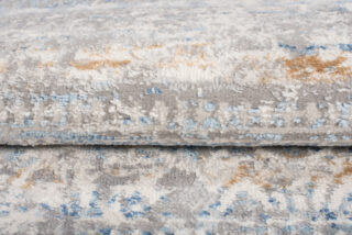 Vloerkleed Valley Grijs Blauw Gebloemd Vintage