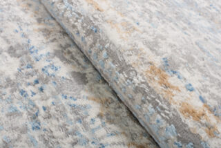 Vloerkleed Valley Grijs Blauw Gebloemd Vintage