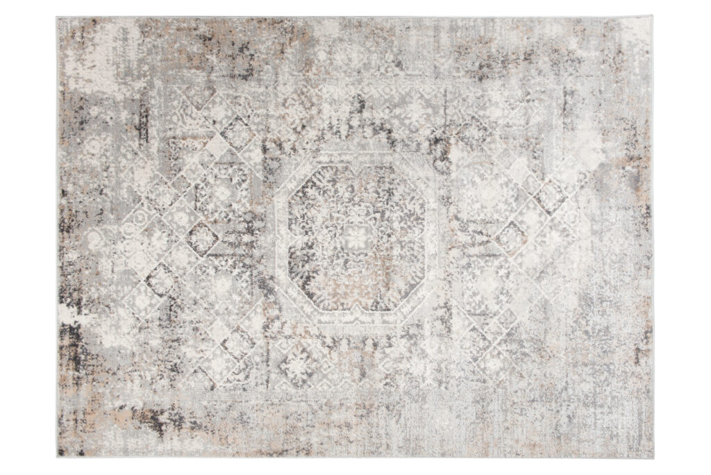 Vloerkleed Valley Grijs Beige Vintage Ornamenten