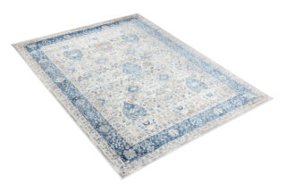 Vloerkleed Valley Grijs Blauw Ornamenten Vintage