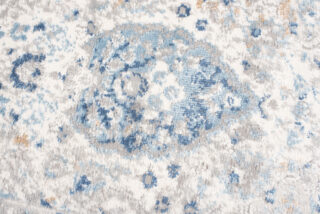 Vloerkleed Valley Grijs Blauw Ornamenten Vintage