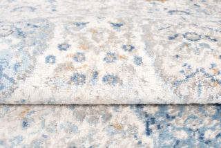 Vloerkleed Valley Grijs Blauw Ornamenten Vintage