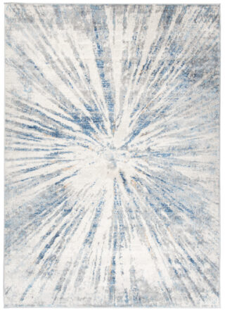 Vloerkleed Valley Grijs Blauw Abstract Glas