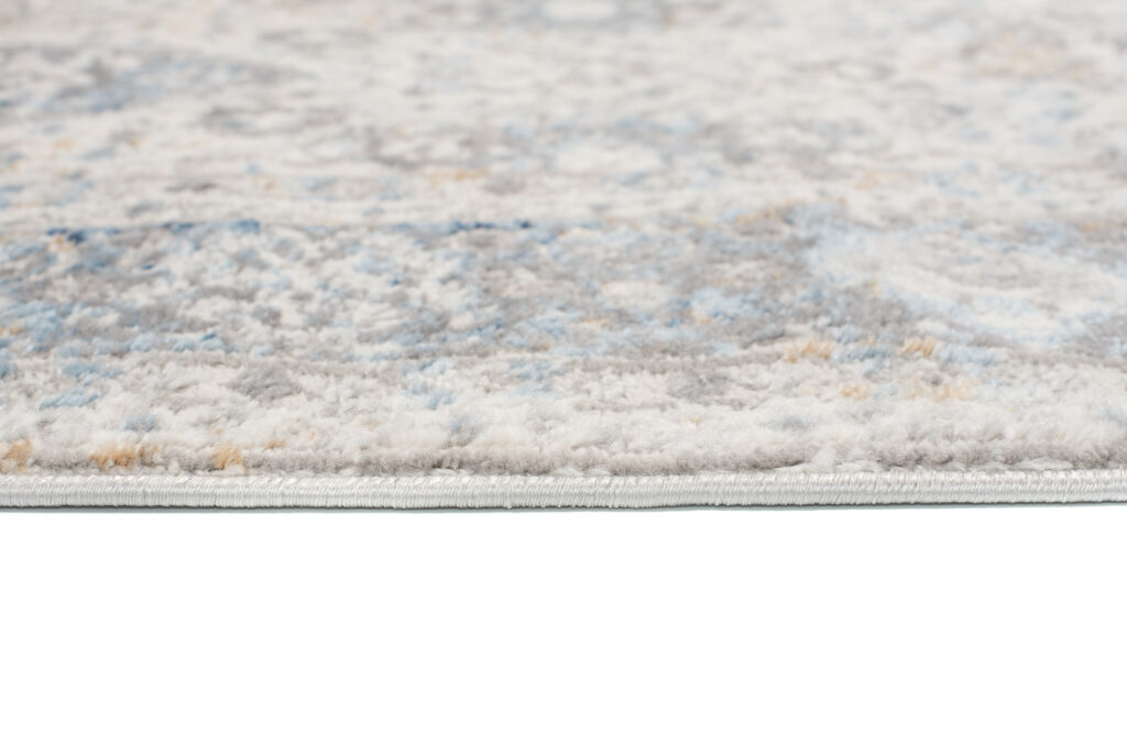 Vloerkleed Valley Grijs Blauw Vintage Frame