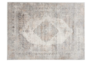 Vloerkleed Valley Grijs Rood Vintage Ornamenten
