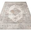 Vloerkleed Valley Grijs Rood Vintage Ornamenten