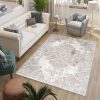 Vloerkleed Valley Grijs Beige Vintage Gebloemd