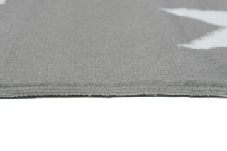 Vloerkleed Luxury Grijs Wit Sterren Kindertapijt