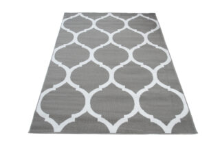 Vloerkleed Luxury Grijs Wit Marokkaanse Trellis