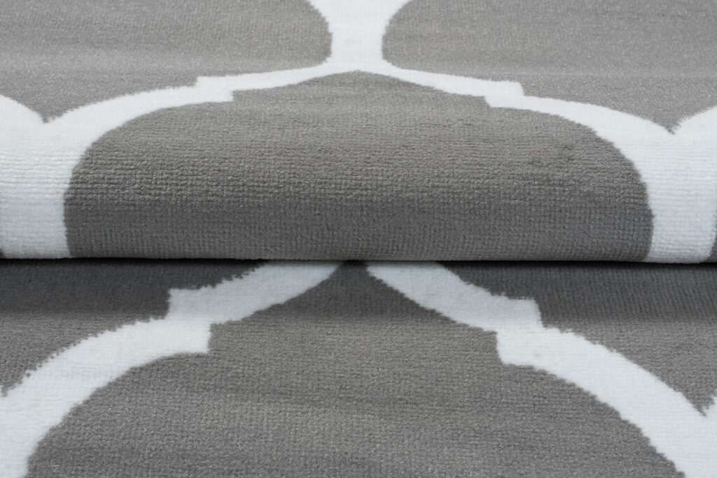 Vloerkleed Luxury Grijs Wit Marokkaanse Trellis
