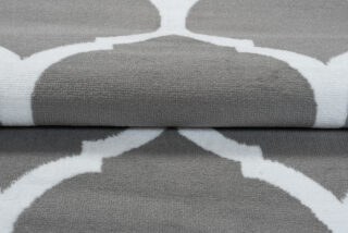 Vloerkleed Luxury Grijs Wit Marokkaanse Trellis