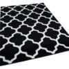 Vloerkleed Luxury Zwart Wit Geometrisch Trellis