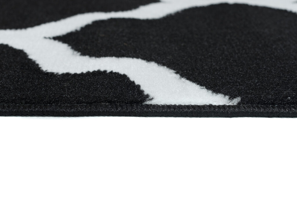 Vloerkleed Luxury Zwart Wit Geometrisch Trellis