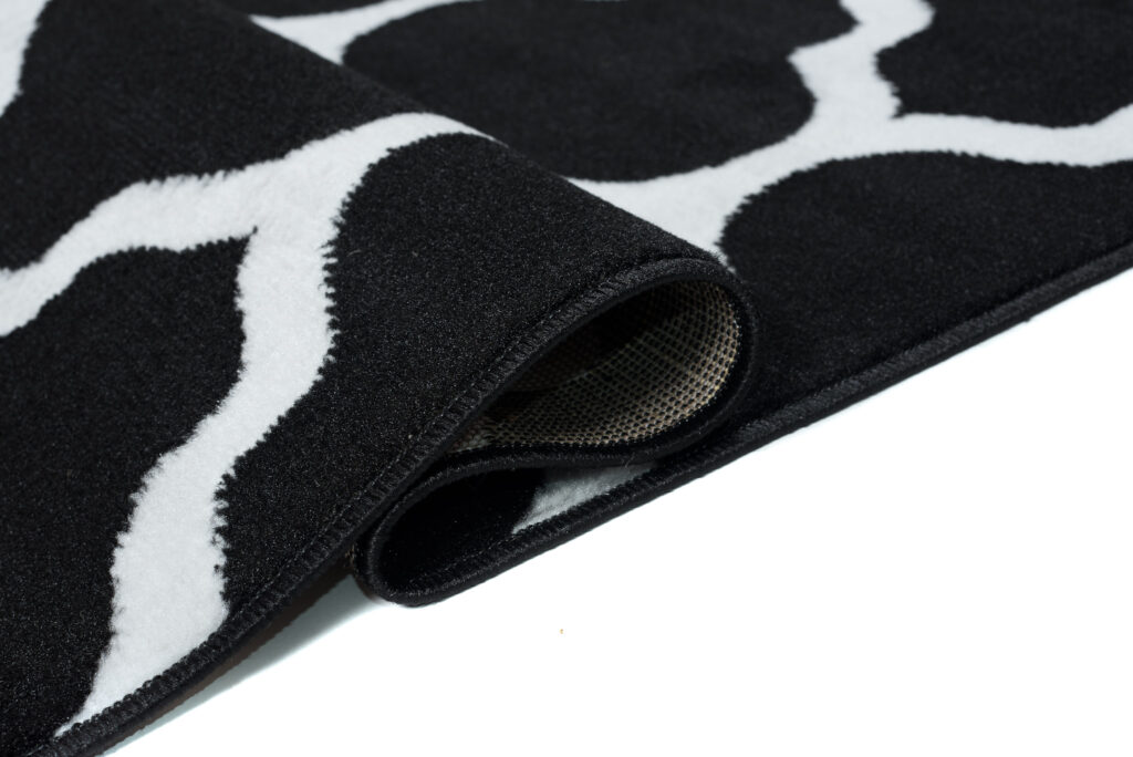 Vloerkleed Luxury Zwart Wit Geometrisch Trellis