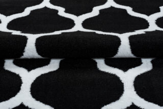 Vloerkleed Luxury Zwart Wit Geometrisch Trellis