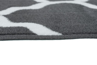 Vloerkleed Luxury Donker Grijs Wit Geometrisch Trellis