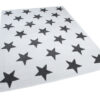 Vloerkleed Luxury Wit Grijs Sterren Kindertapijt