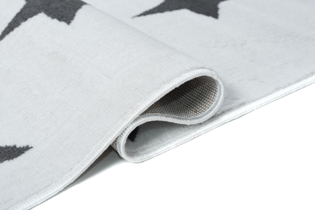 Vloerkleed Luxury Wit Grijs Sterren Kindertapijt