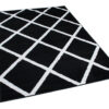 Vloerkleed Luxury Zwart Wit Geometrisch Geruit