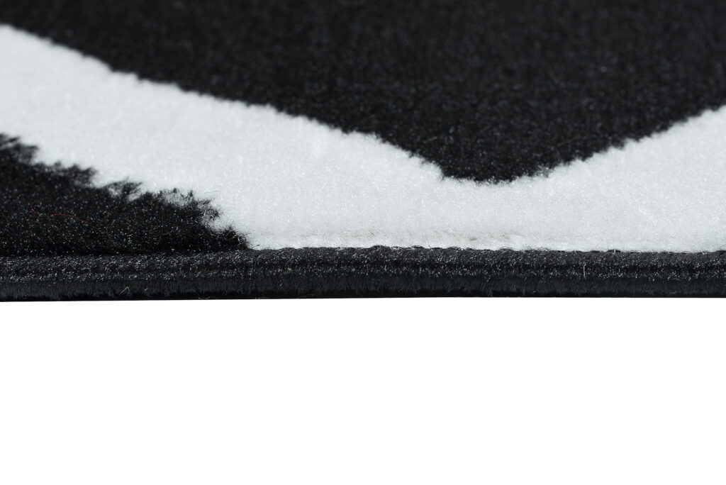Vloerkleed Luxury Zwart Wit Geometrisch Geruit