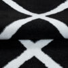 Vloerkleed Luxury Zwart Wit Geometrisch Geruit
