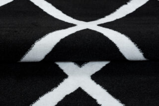 Vloerkleed Luxury Zwart Wit Geometrisch Geruit