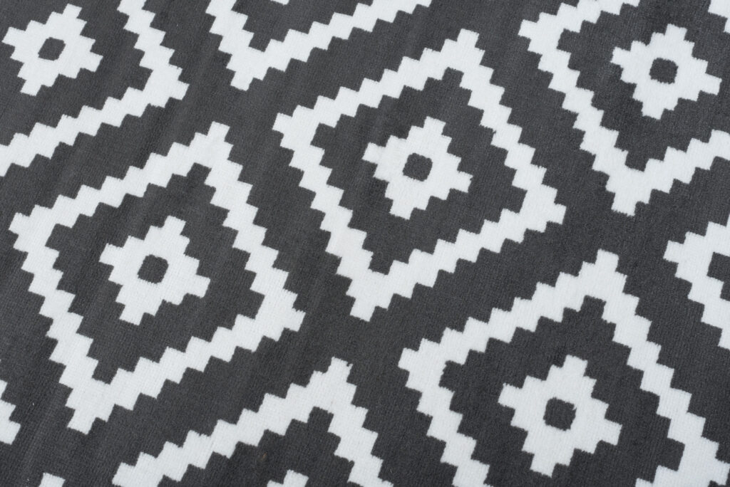 Vloerkleed Luxury Grijs Wit Geometrisch Diamant
