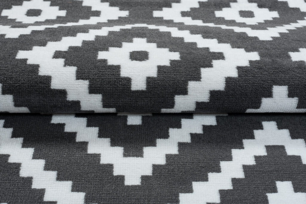 Vloerkleed Luxury Grijs Wit Geometrisch Diamant