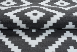 Vloerkleed Luxury Grijs Wit Geometrisch Diamant
