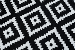 Vloerkleed Luxury Zwart Wit Geometrisch Diamant