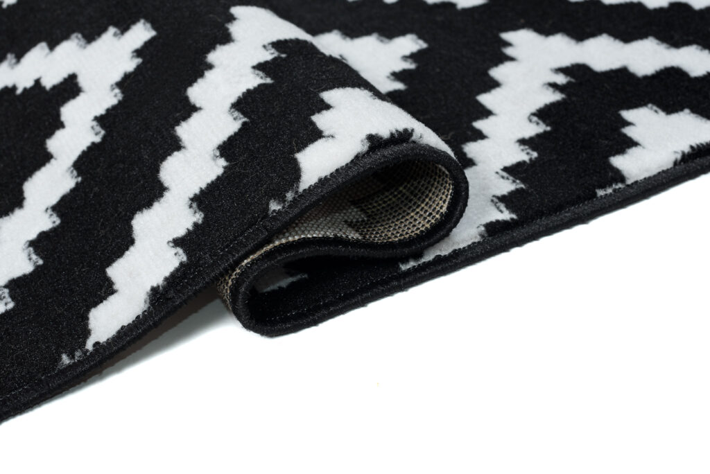 Vloerkleed Luxury Zwart Wit Geometrisch Diamant