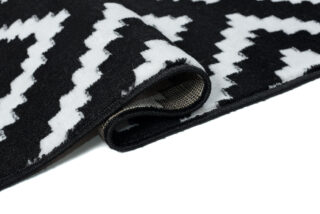 Vloerkleed Luxury Zwart Wit Geometrisch Diamant