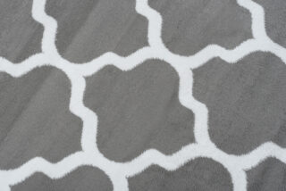 Vloerkleed Luxury Licht Grijs Wit Geometrisch Trellis