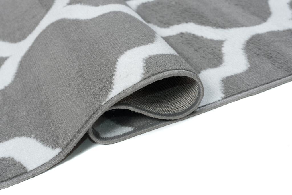 Vloerkleed Luxury Licht Grijs Wit Geometrisch Trellis