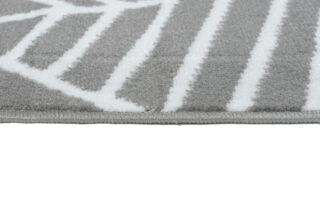 Vloerkleed Luxury Grijs Wit Bladeren Kindertapijt