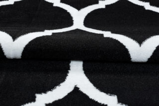 Vloerkleed Luxury Zwart Wit Marokkaanse Trellis