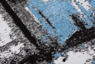 Vloerkleed Maya Grijs Blauw Gewreven
