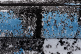 Vloerkleed Maya Grijs Blauw Gewreven