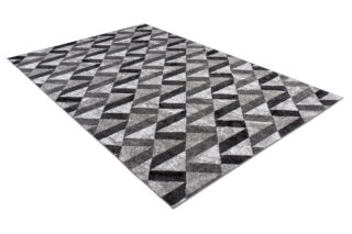 Vloerkleed Maya Grijs Zwart Abstract Zigzag