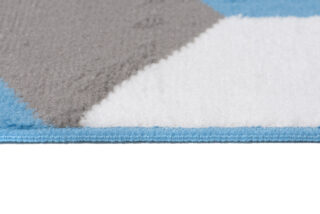 Vloerkleed Maya Grijs Blauw Kubussen