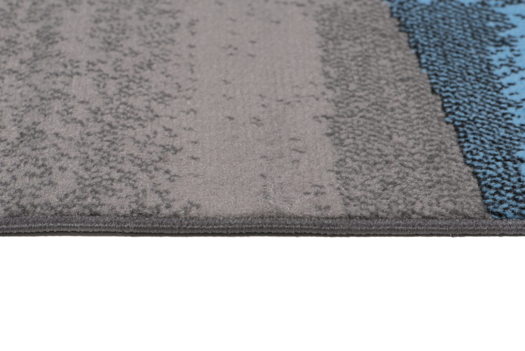 Vloerkleed Maya Blauw Grijs Geometrisch