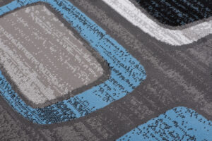 Vloerkleed Maya Blauw Grijs Geometrisch