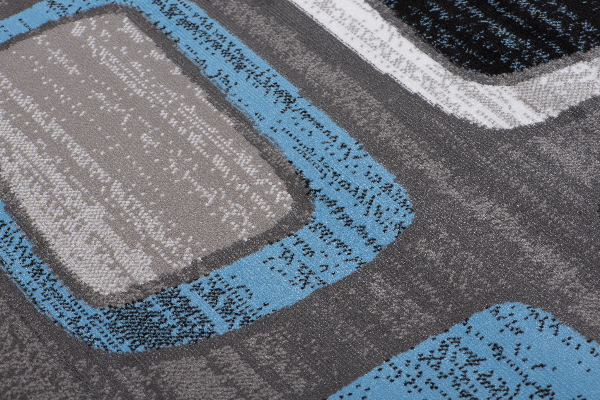 Vloerkleed Maya Blauw Grijs Geometrisch