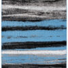 Vloerkleed Maya Grijs Blauw Strepen