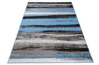 Vloerkleed Maya Grijs Blauw Strepen