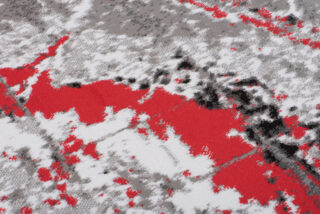 Vloerkleed Maya Grijs Rood Modern