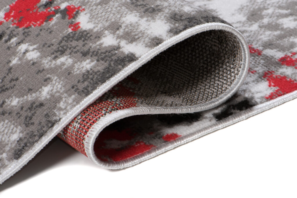 Vloerkleed Maya Grijs Rood Modern