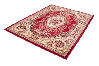 Vloerkleed Atlas Rood Creme Traditioneel Ornamenten